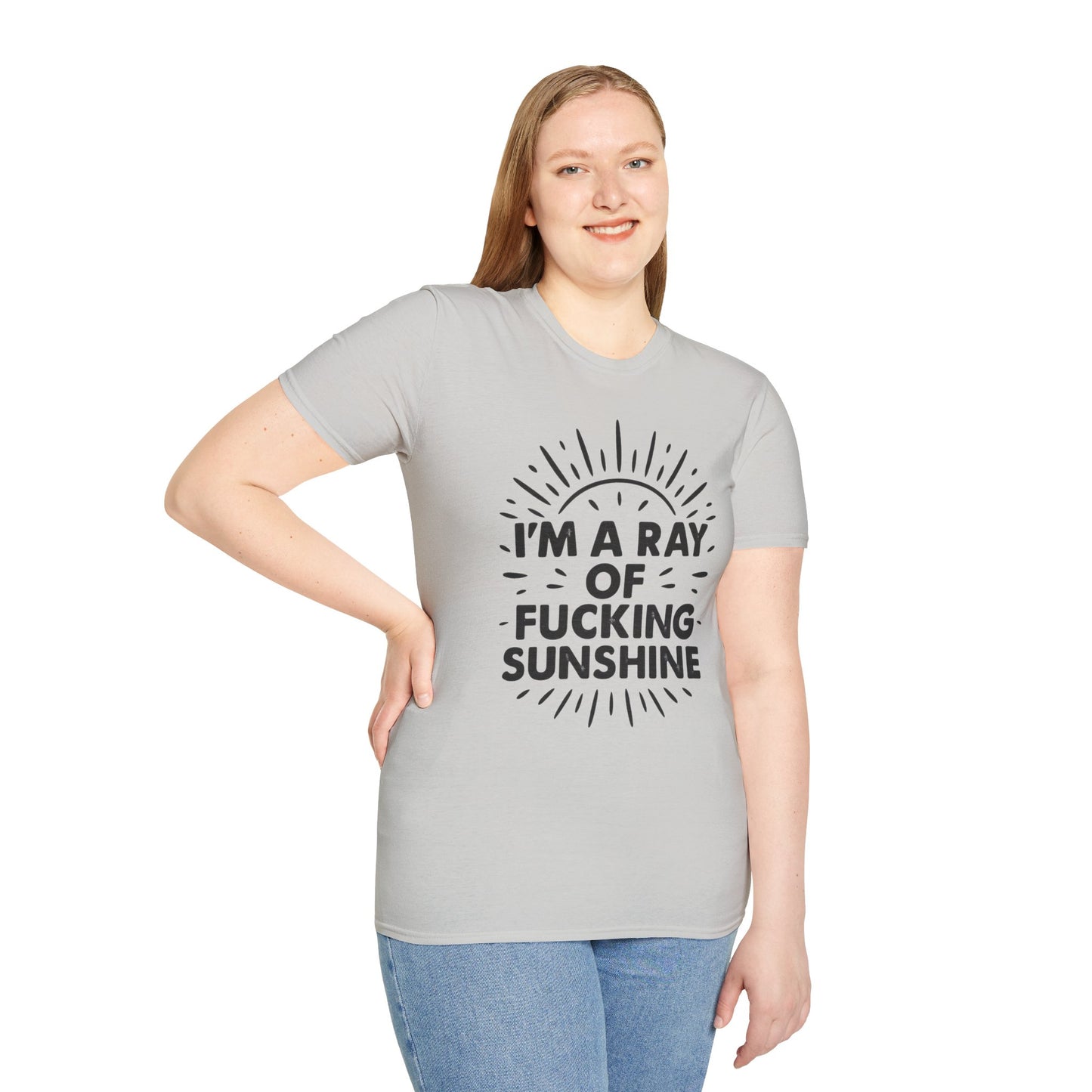 Ray of Fucking Sunshine Shirt – Sarcastic Funny Mood Tee – Gift for Cynical Friends, Bad Attitude Days, Grumpy People with Humor