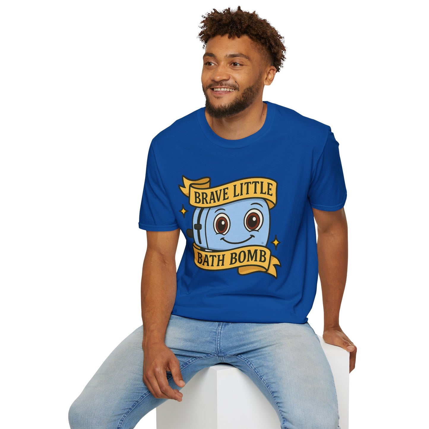 Brave Little Bath Bomb T-Shirt, Whimsical Tee for Kids, Fun Gift for Birthdays, Bath Lovers, Unique Graphic Shirt
