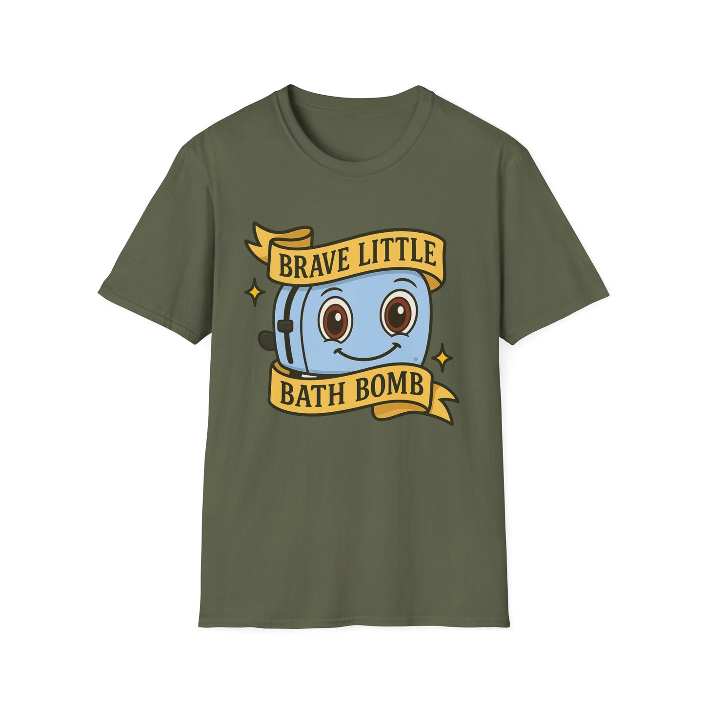 Brave Little Bath Bomb T-Shirt, Whimsical Tee for Kids, Fun Gift for Birthdays, Bath Lovers, Unique Graphic Shirt