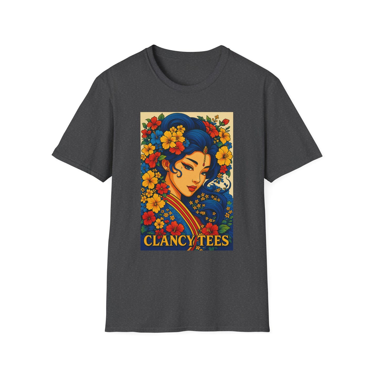 Bohemian Floral Graphic Tee, Unisex T-Shirt, Vintage Style Shirt, Gift for Her, Summer Fashion Essential