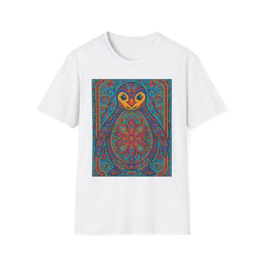 Trippy Penguin Mandala T-Shirt – Psychedelic Animal Tee – Funny Gift for Nature Lovers – Penguin Shirt for Hippies, Weirdos, and Mandala Fans