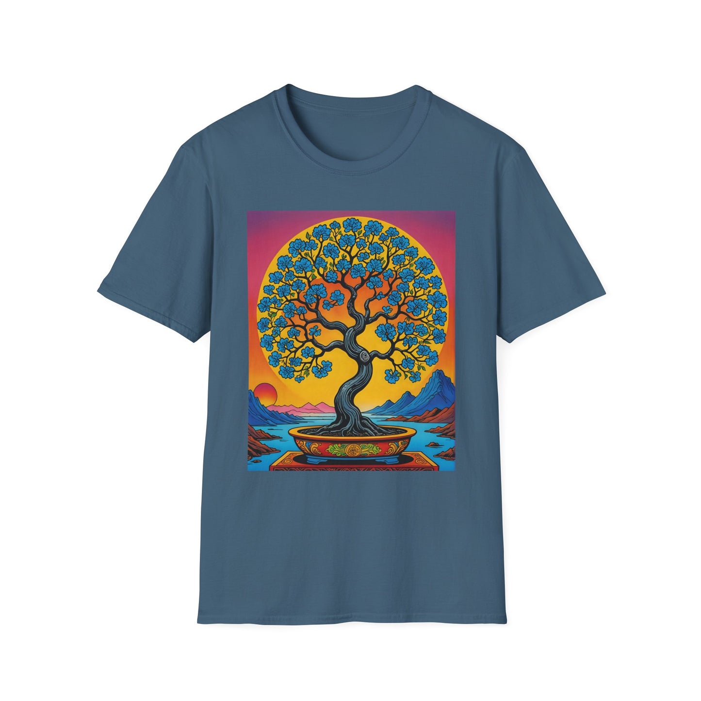 Spiritual Tree Graphic T-Shirt | Unisex Softstyle Tee | Nature Lover Gift | Bohemian Apparel | Yoga Shirt | Eco-Friendly Clothing | Art Tee