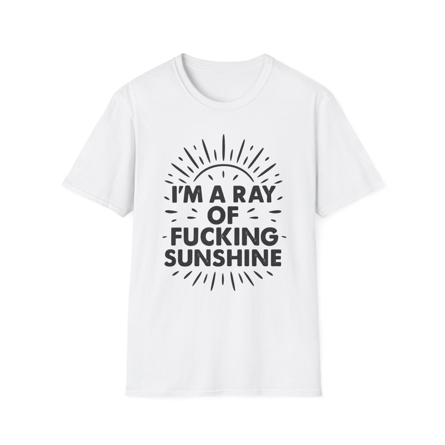 Ray of Fucking Sunshine Shirt – Sarcastic Funny Mood Tee – Gift for Cynical Friends, Bad Attitude Days, Grumpy People with Humor