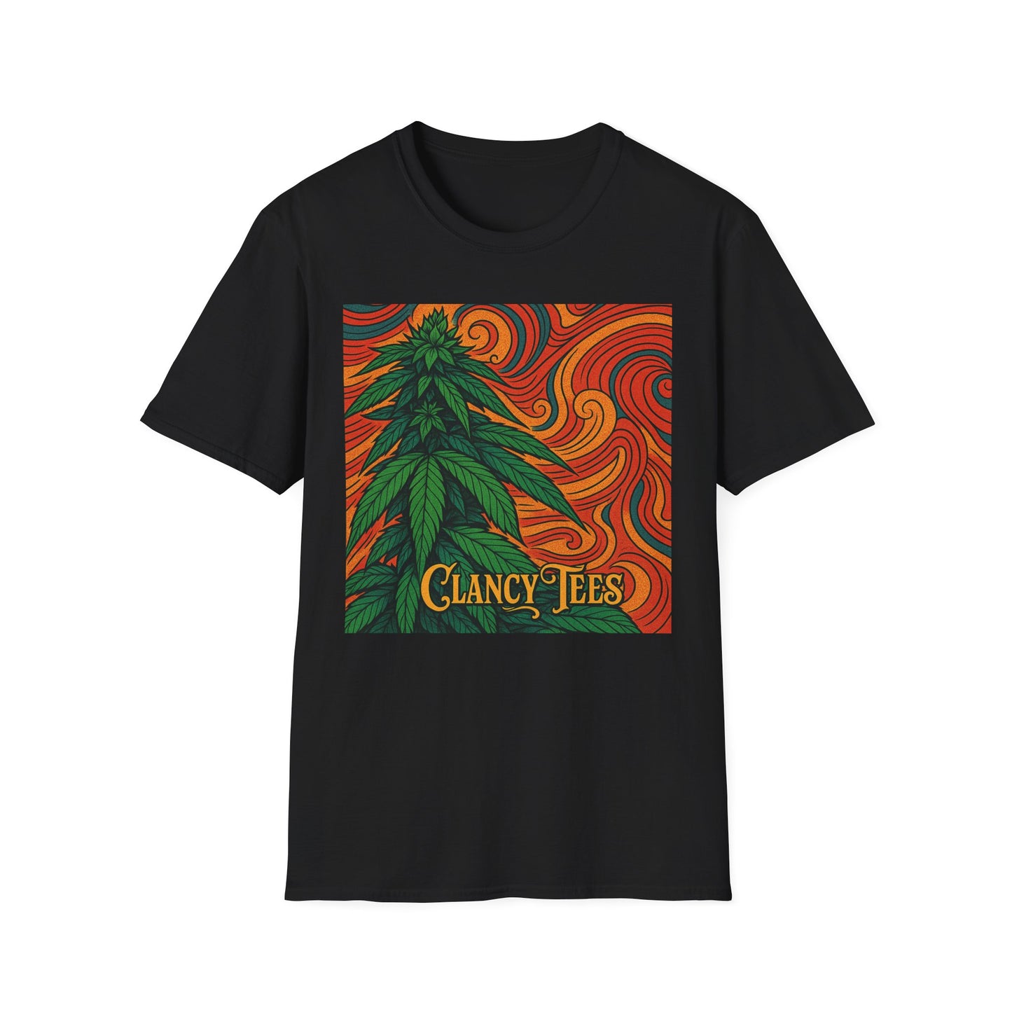 Artistic Cannabis Unisex T-Shirt | Chill Vibes | Eco-Friendly Tee | Gift for Smokers | Festival Wear | Casual Style