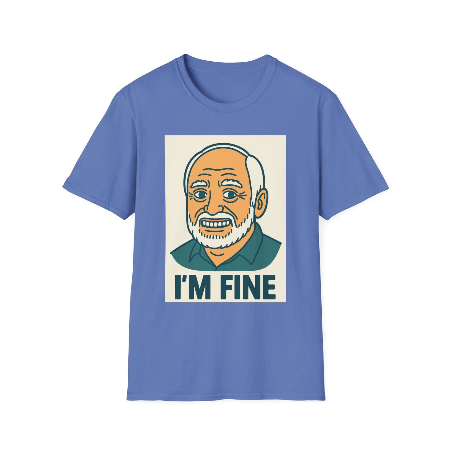 Humorous Unisex T-Shirt - 'I'M FINE', Funny Gift, Casual Wear, Everyday Humor, Father's Day Tee, Gift for Dad
