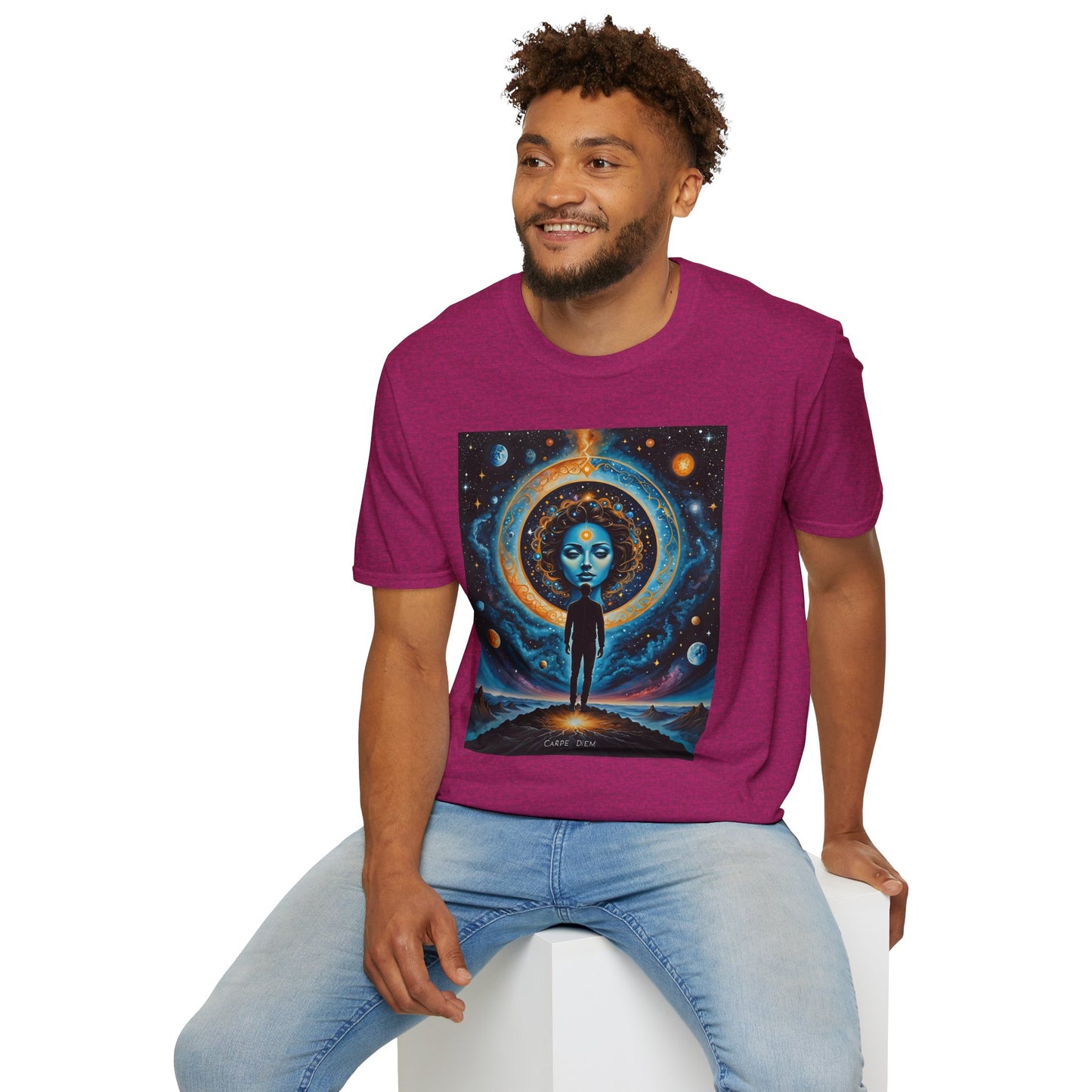 Cosmic Portal T-Shirt – Surreal Galaxy Art Tee – Gift for Spiritual Thinkers, Psychedelic Art Lovers, and Astral Projection Enthusiasts