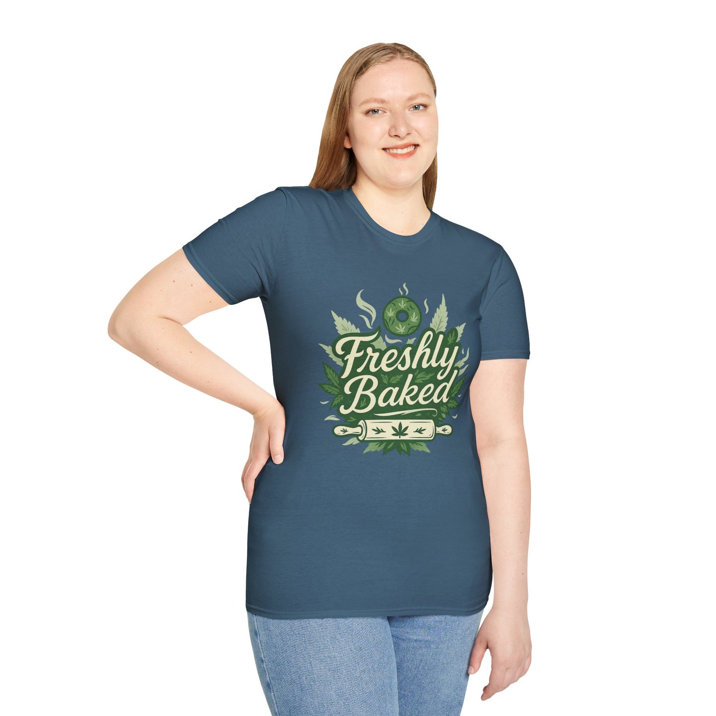 Freshly Baked T-Shirt, Unisex Graphic Tee for Cooks, Foodies, Parties, 420 Celebrations, Unique Gift Idea