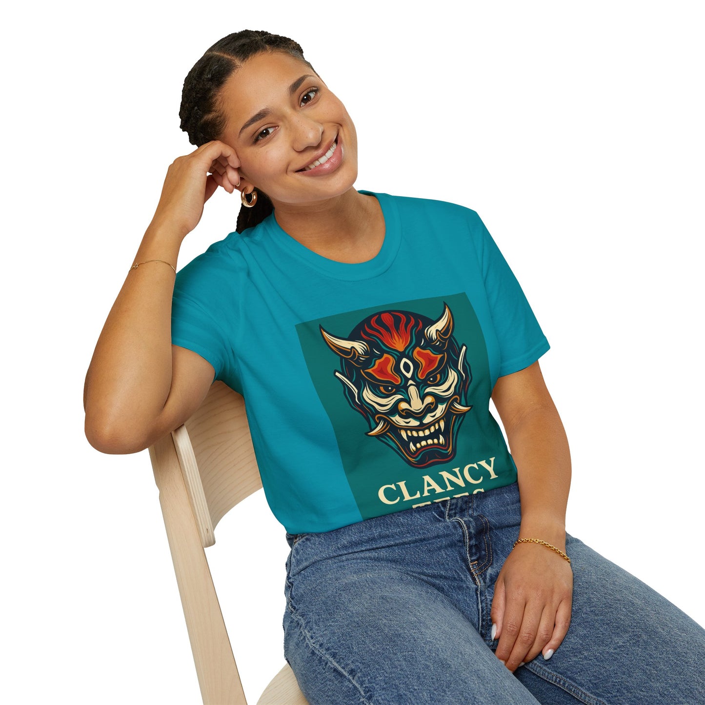 Graphic T-Shirt with Unique Demon Design, Unisex Tee, Casual Wear, Gift for Fans, Halloween Apparel, Streetwear