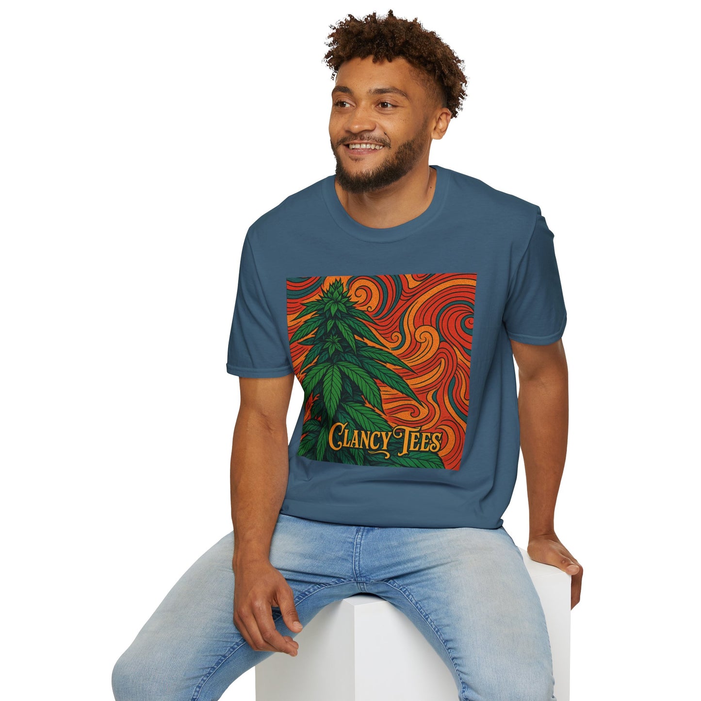 Artistic Cannabis Unisex T-Shirt | Chill Vibes | Eco-Friendly Tee | Gift for Smokers | Festival Wear | Casual Style