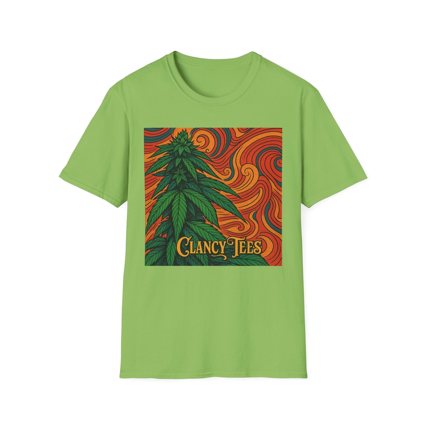 Artistic Cannabis Unisex T-Shirt | Chill Vibes | Eco-Friendly Tee | Gift for Smokers | Festival Wear | Casual Style