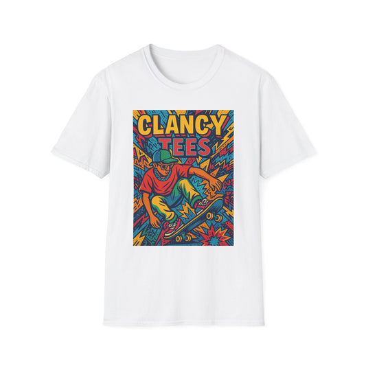 Retro Skateboard T Shirt for Skaters Graphic Tee for Skateboarding Fans Gift for Skateboarder Unisex Funny Skater Shirt