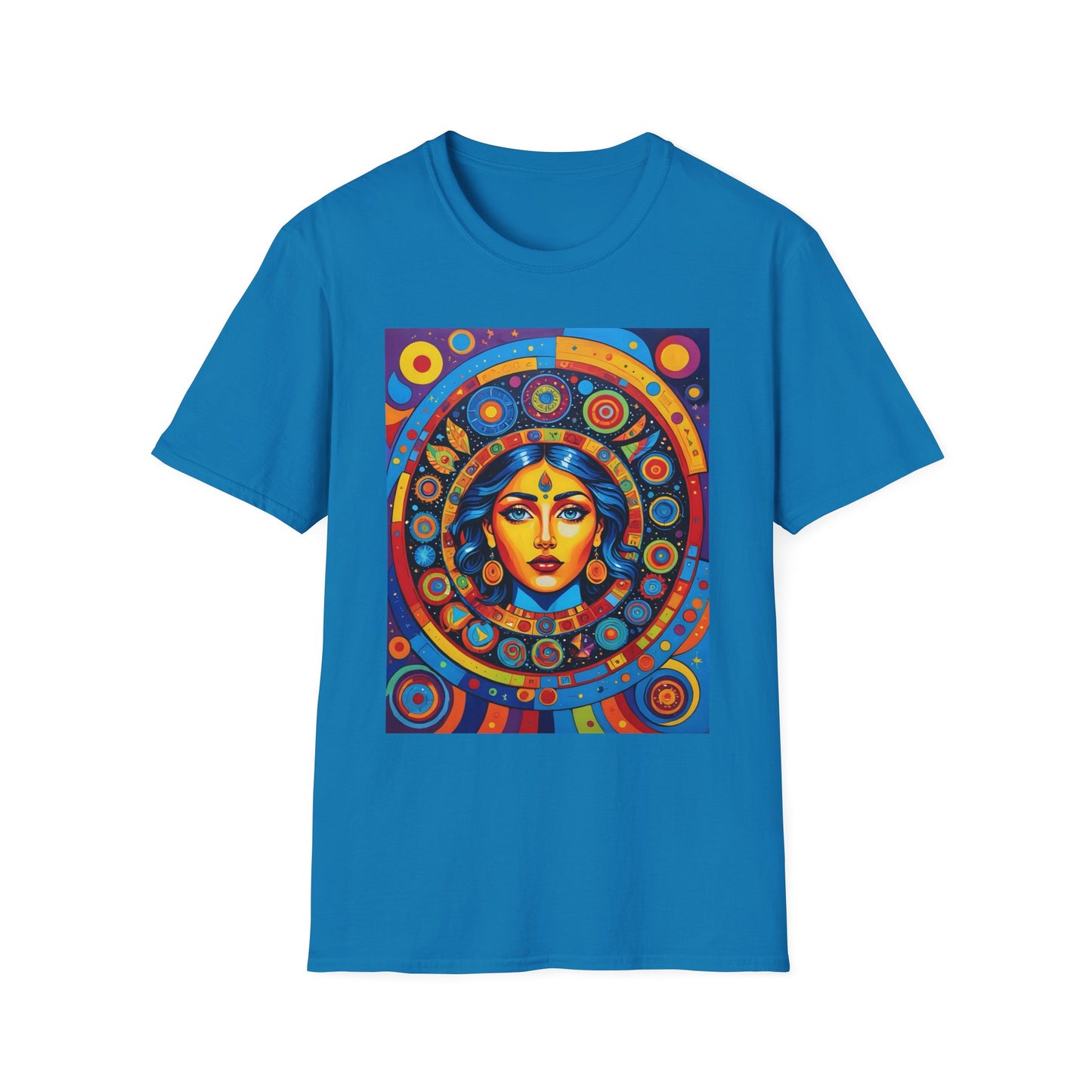 Vibrant Art T-Shirt - Unisex Softstyle Tee, Colorful Graphic Shirt, Gift for Art Lovers, Perfect for Casual Wear, Unique Statement Piece