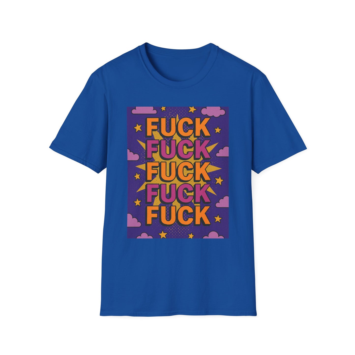 Stacked Fuck Shirt – Funny Profanity Graphic Tee for Overstimulated Adults, Stress Relief Wear, Gift for Burnouts, Cynics, and Sarcastic Friends
