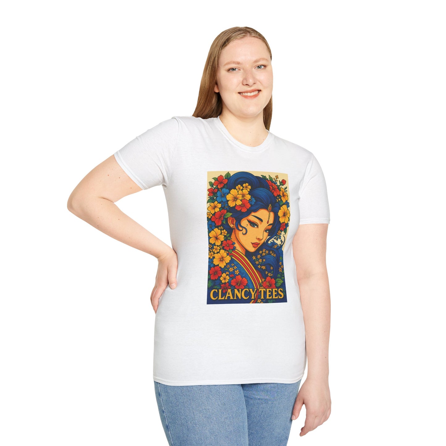Bohemian Floral Graphic Tee, Unisex T-Shirt, Vintage Style Shirt, Gift for Her, Summer Fashion Essential