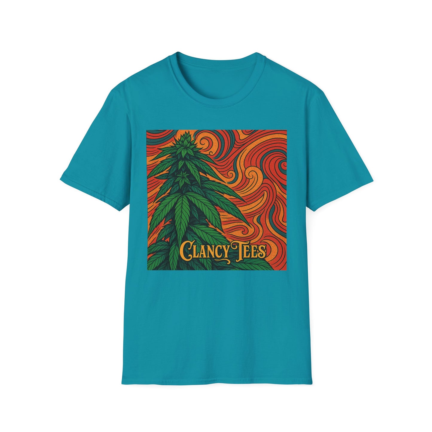 Artistic Cannabis Unisex T-Shirt | Chill Vibes | Eco-Friendly Tee | Gift for Smokers | Festival Wear | Casual Style
