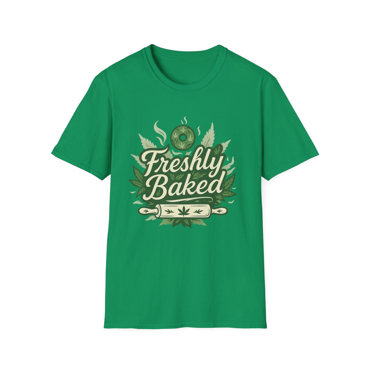 Freshly Baked T-Shirt, Unisex Graphic Tee for Cooks, Foodies, Parties, 420 Celebrations, Unique Gift Idea