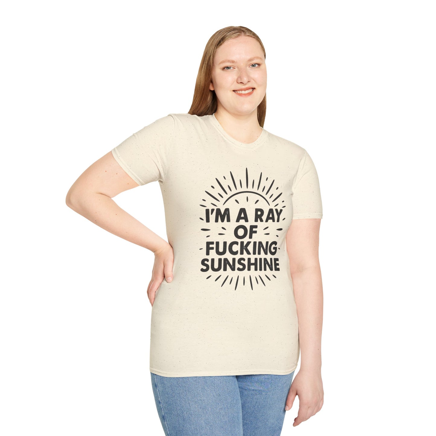 Ray of Fucking Sunshine Shirt – Sarcastic Funny Mood Tee – Gift for Cynical Friends, Bad Attitude Days, Grumpy People with Humor