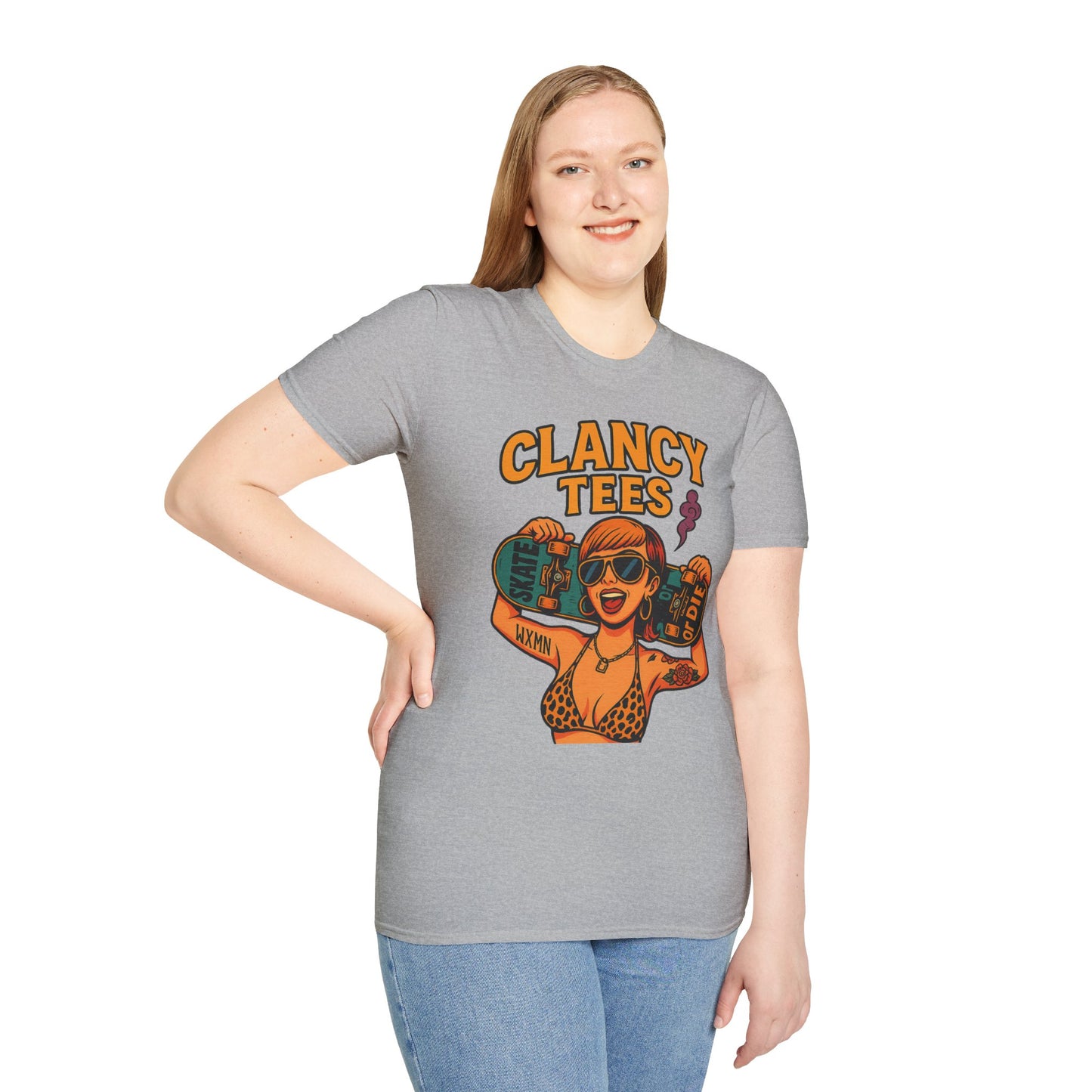 Trendy Graphic Tee, Vintage Skateboarding Shirt, Casual Summer Top, Perfect for Skate Enthusiasts, Streetwear Wardrobe
