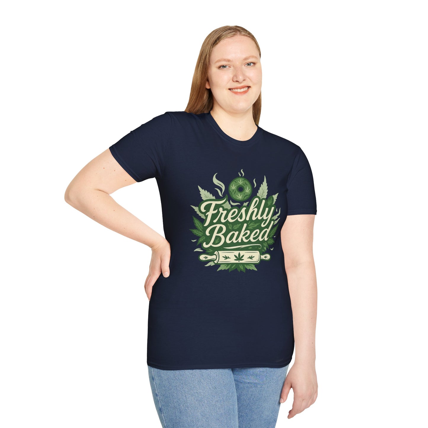 Freshly Baked T-Shirt, Unisex Graphic Tee for Cooks, Foodies, Parties, 420 Celebrations, Unique Gift Idea