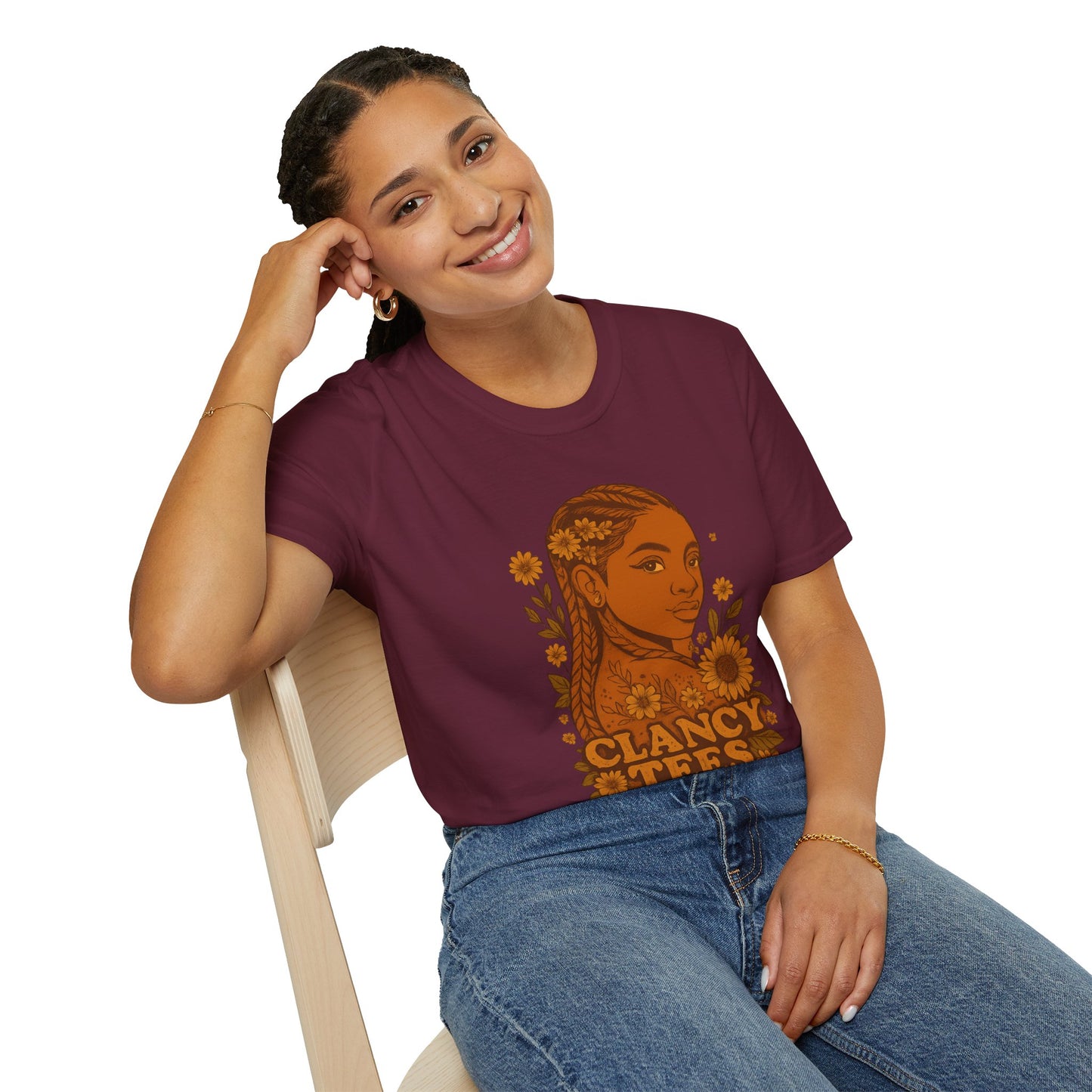Bohemian Floral Graphic Tee | Unisex Softstyle T-Shirt, Casual Wear, Summer Fashion, Gift for Friends, Vintage Vibe