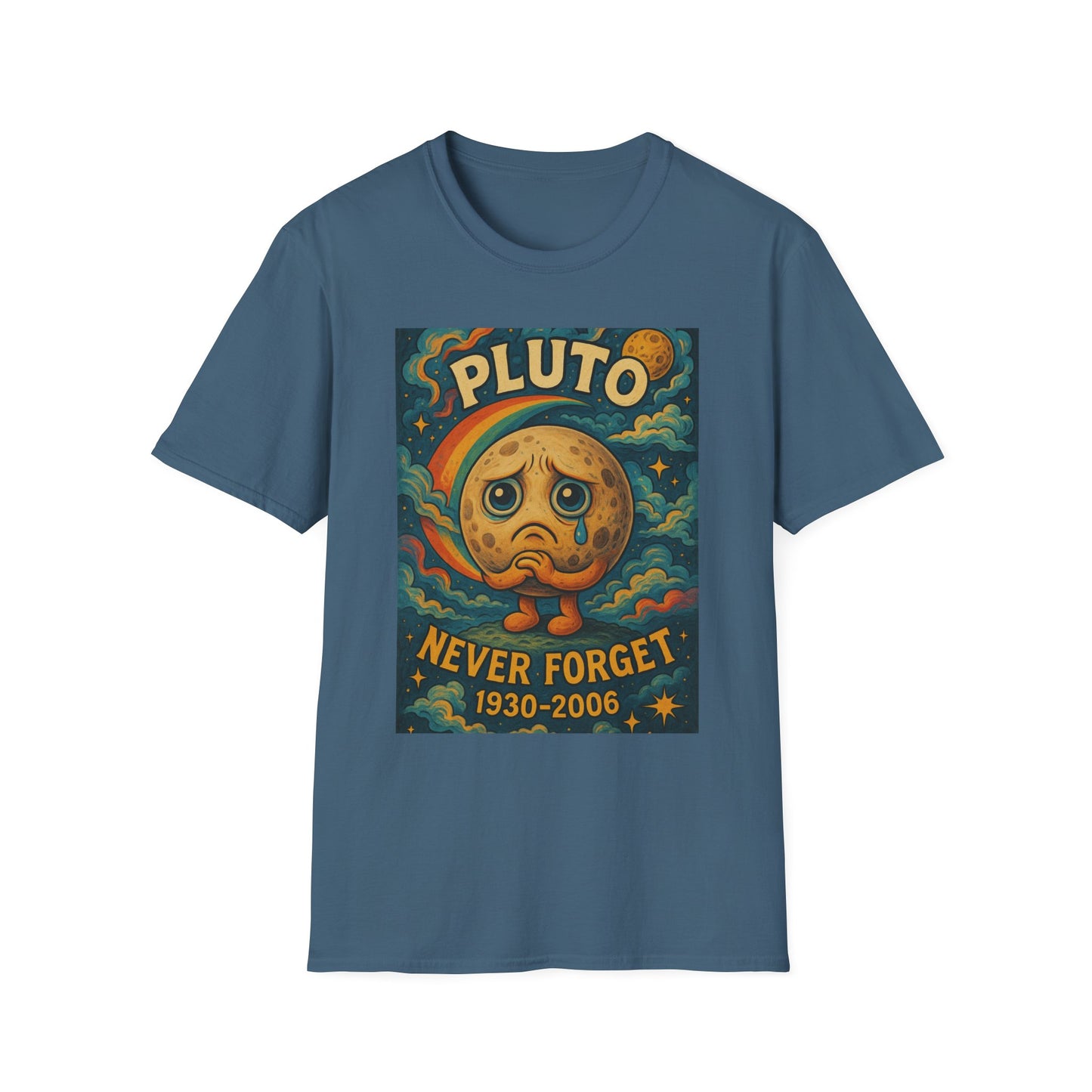 Pluto Never Forget Shirt Funny Space Tee for Astronomy Fans Nostalgic Planet Graphic Shirt Gift for Science Nerds and Stargazers Dwarf Planet Tribute T-Shirt