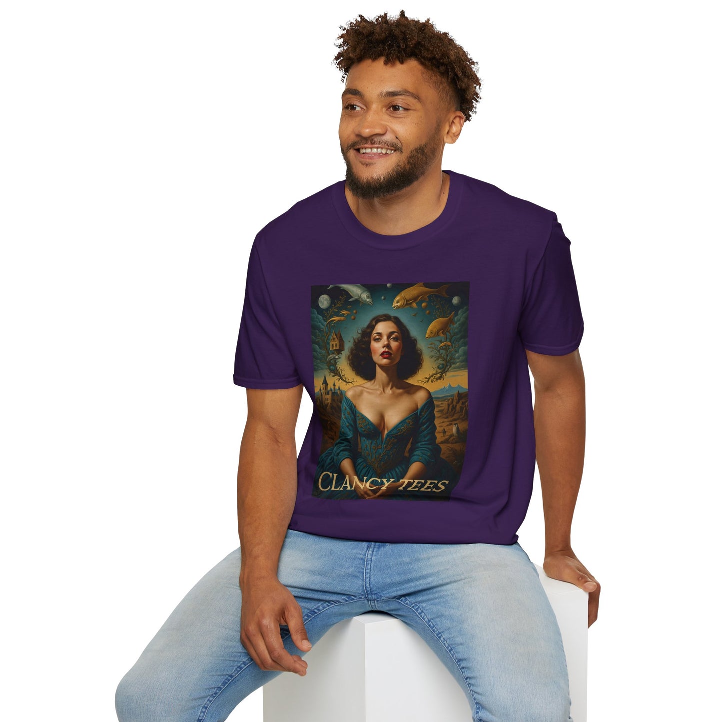 Surreal Renaissance Fantasy T-Shirt – Vintage Style Art Tee, Trippy Baroque Shirt, Gift for Art Lovers, Dreamy Historical Aesthetic Graphic