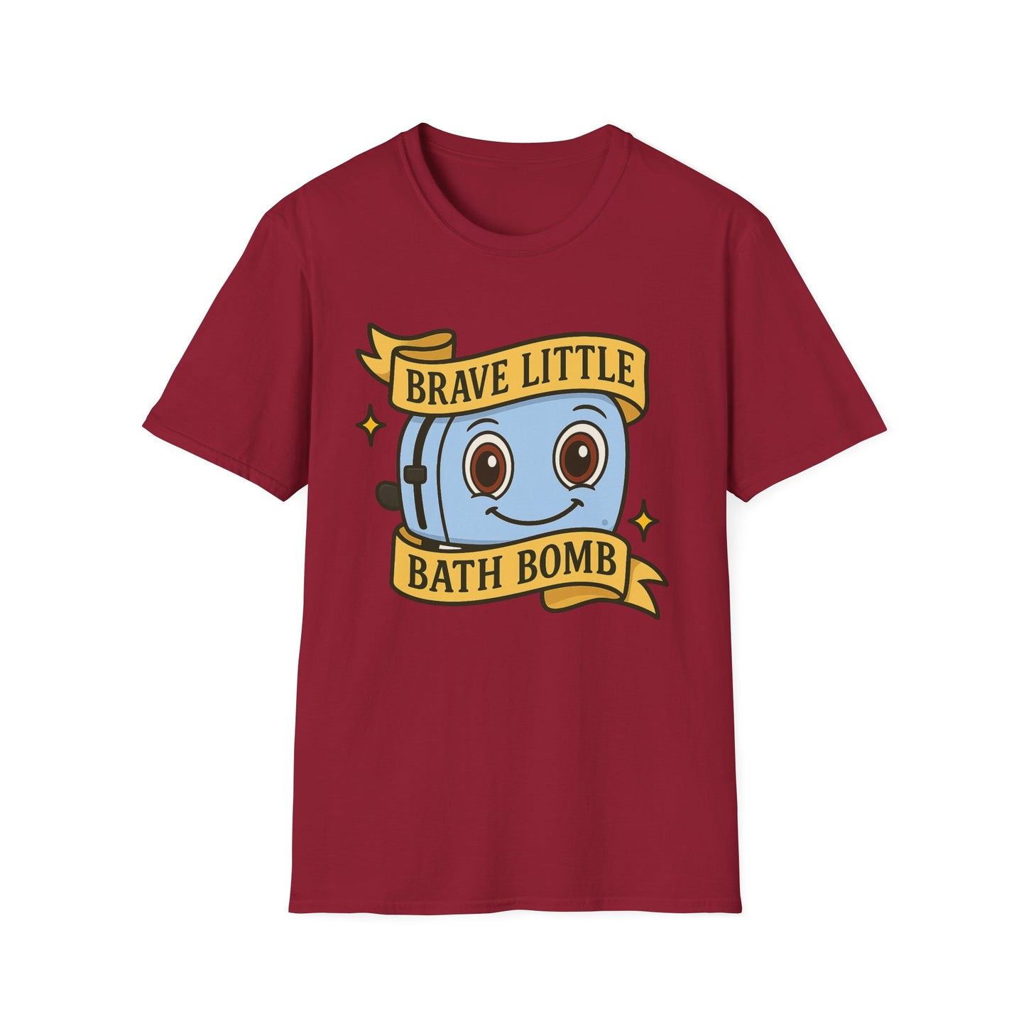 Brave Little Bath Bomb T-Shirt, Whimsical Tee for Kids, Fun Gift for Birthdays, Bath Lovers, Unique Graphic Shirt