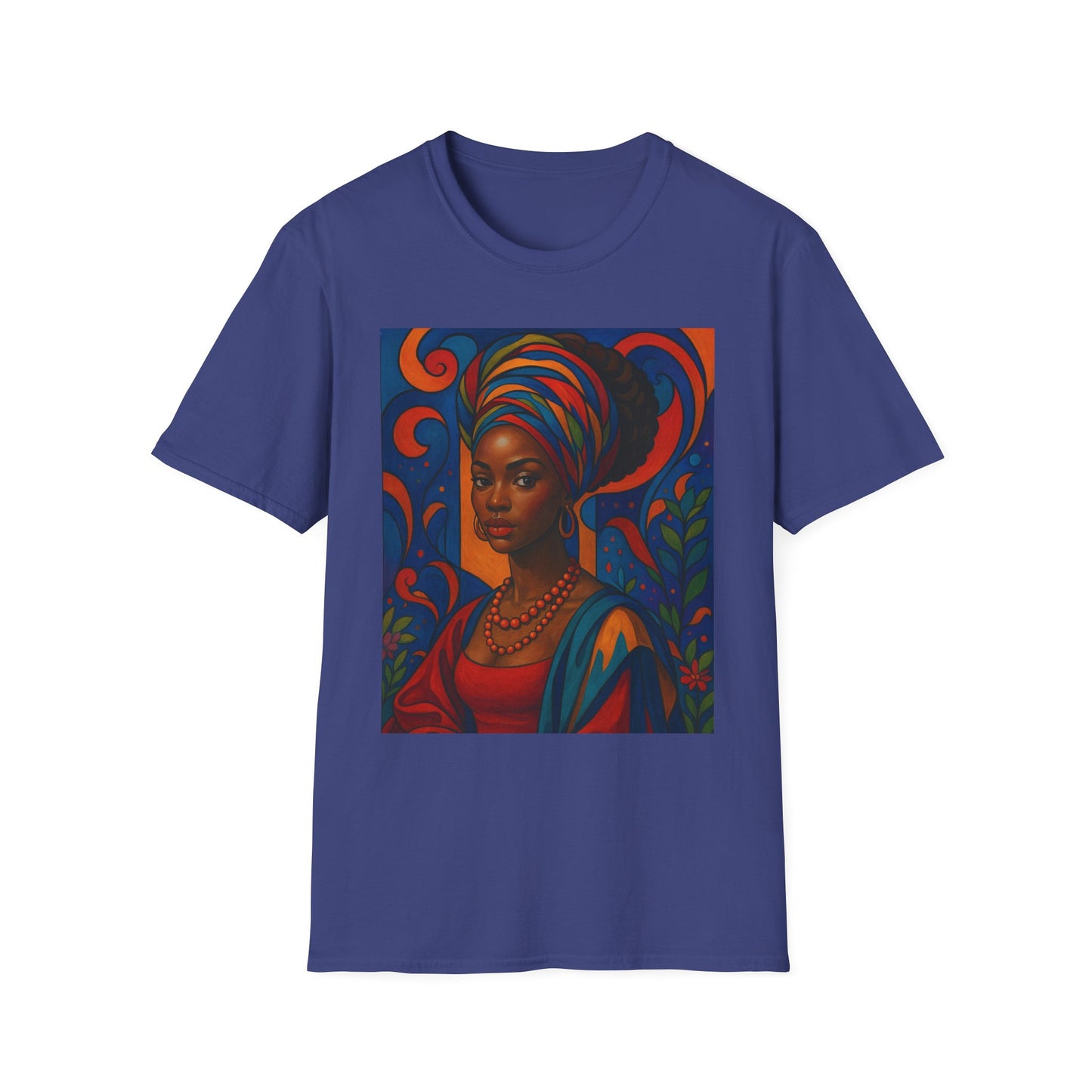 Afrocentric Queen T Shirt Bold Colorful African Art Tee for Black Women Melanin Magic Lovers Cultural Pride Streetwear and Afro Art Enthusiasts