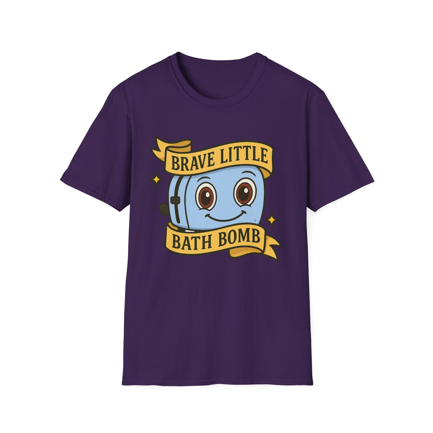Brave Little Bath Bomb T-Shirt, Whimsical Tee for Kids, Fun Gift for Birthdays, Bath Lovers, Unique Graphic Shirt
