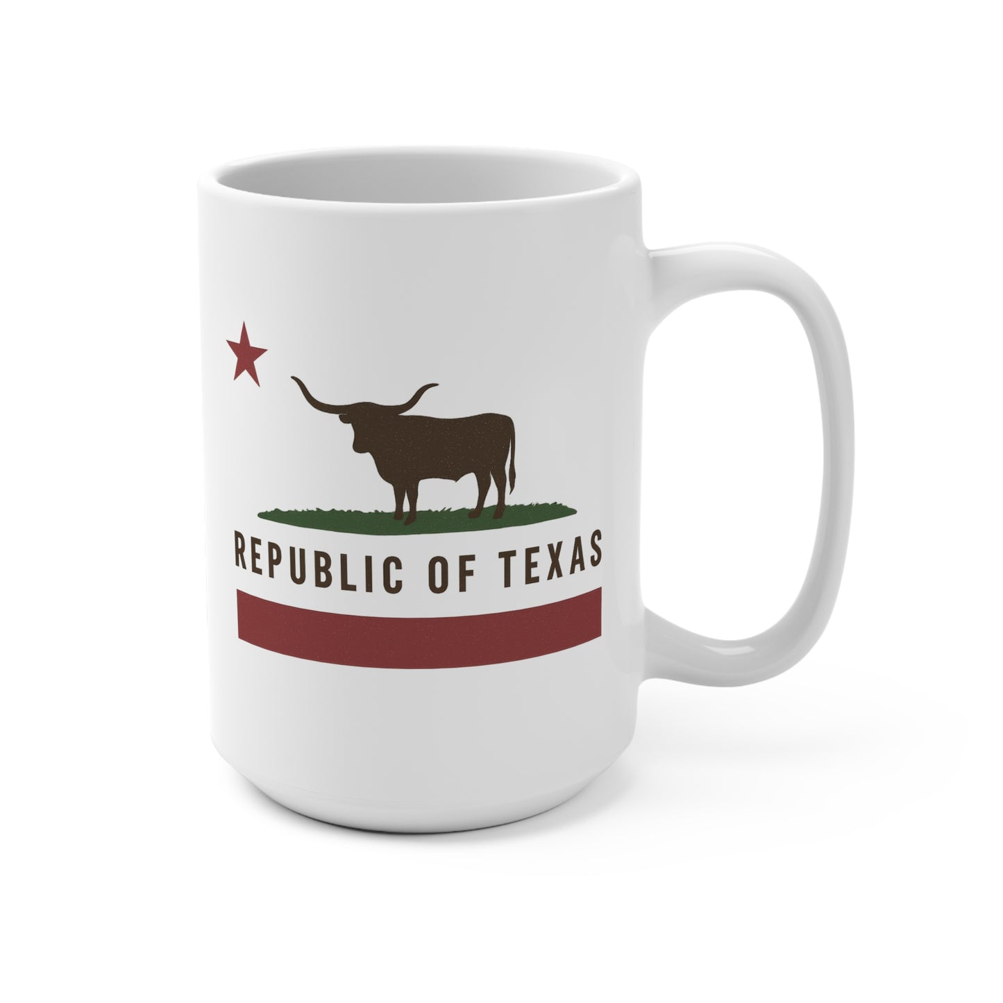 Republic of Texas Mug – Funny Texas Coffee Cup, Lone Star State Pride Gift, Southern Humor Ceramic Mug