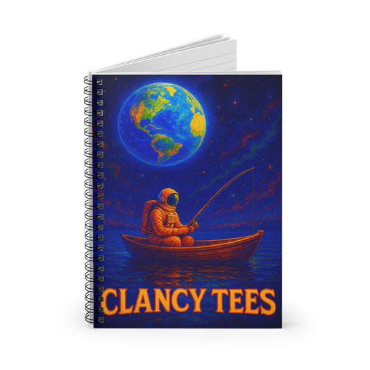 Clancy Tees Astronaut Spiral Notebook Ruled Line Journal Gift Students Writers