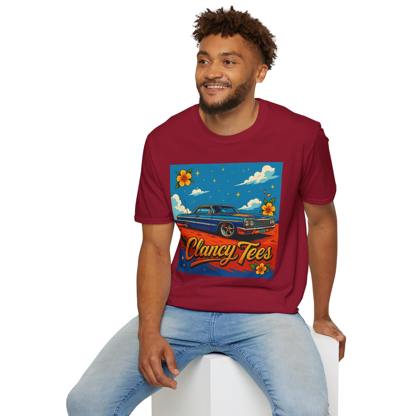 Lowrider Car Retro Shirt – Chicano Style Graphic Tee – Gift for Classic Car Lovers, Vintage Culture Fans, and Custom Car Aesthetic Addicts