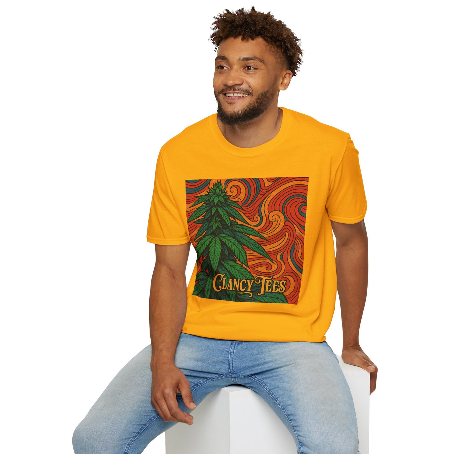 Artistic Cannabis Unisex T-Shirt | Chill Vibes | Eco-Friendly Tee | Gift for Smokers | Festival Wear | Casual Style