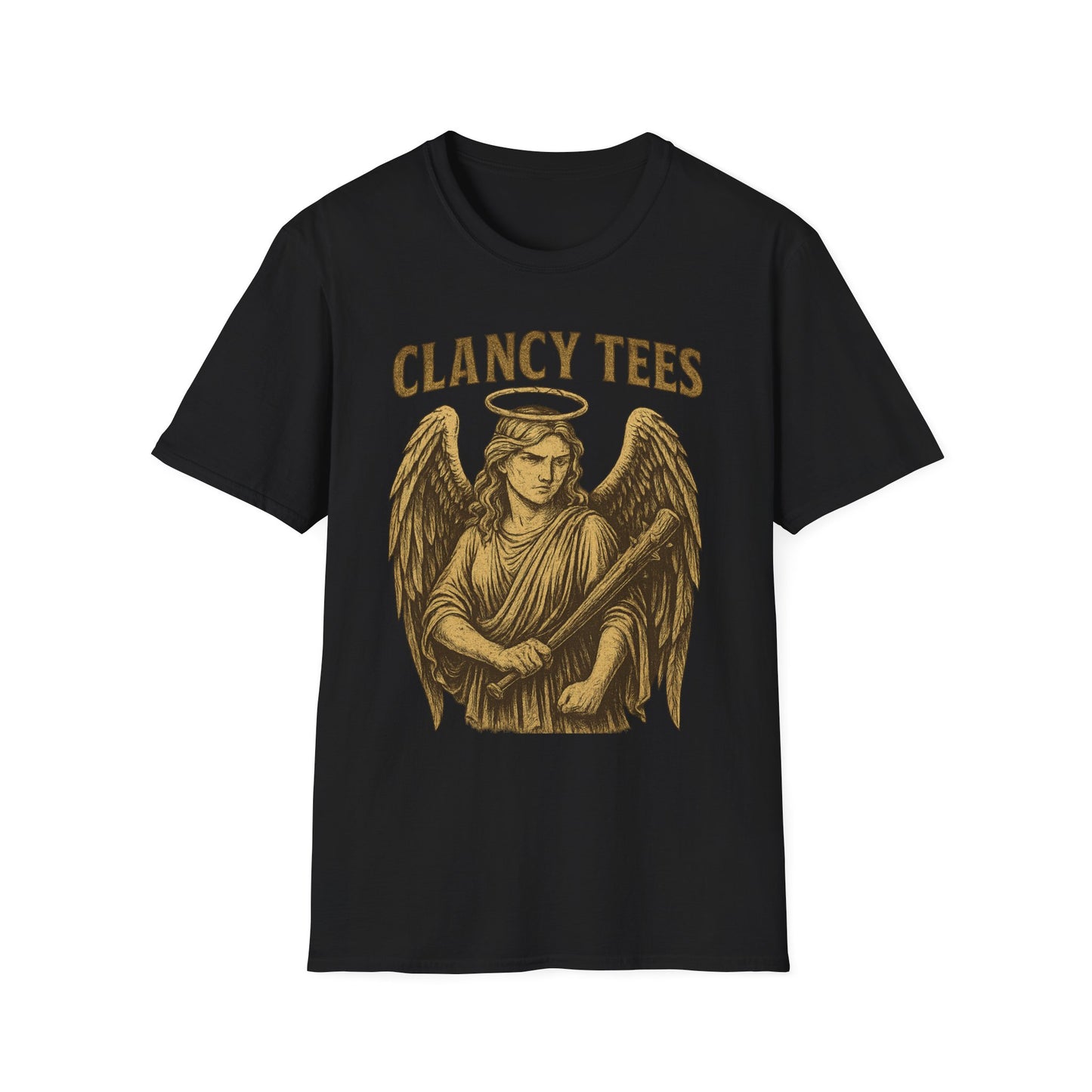 Warrior Angel T-Shirt Gothic Archangel Graphic Tee Dark Fantasy Shirt Gift for Metal Fans Gift for Angel Lovers Celestial Warrior Artwork