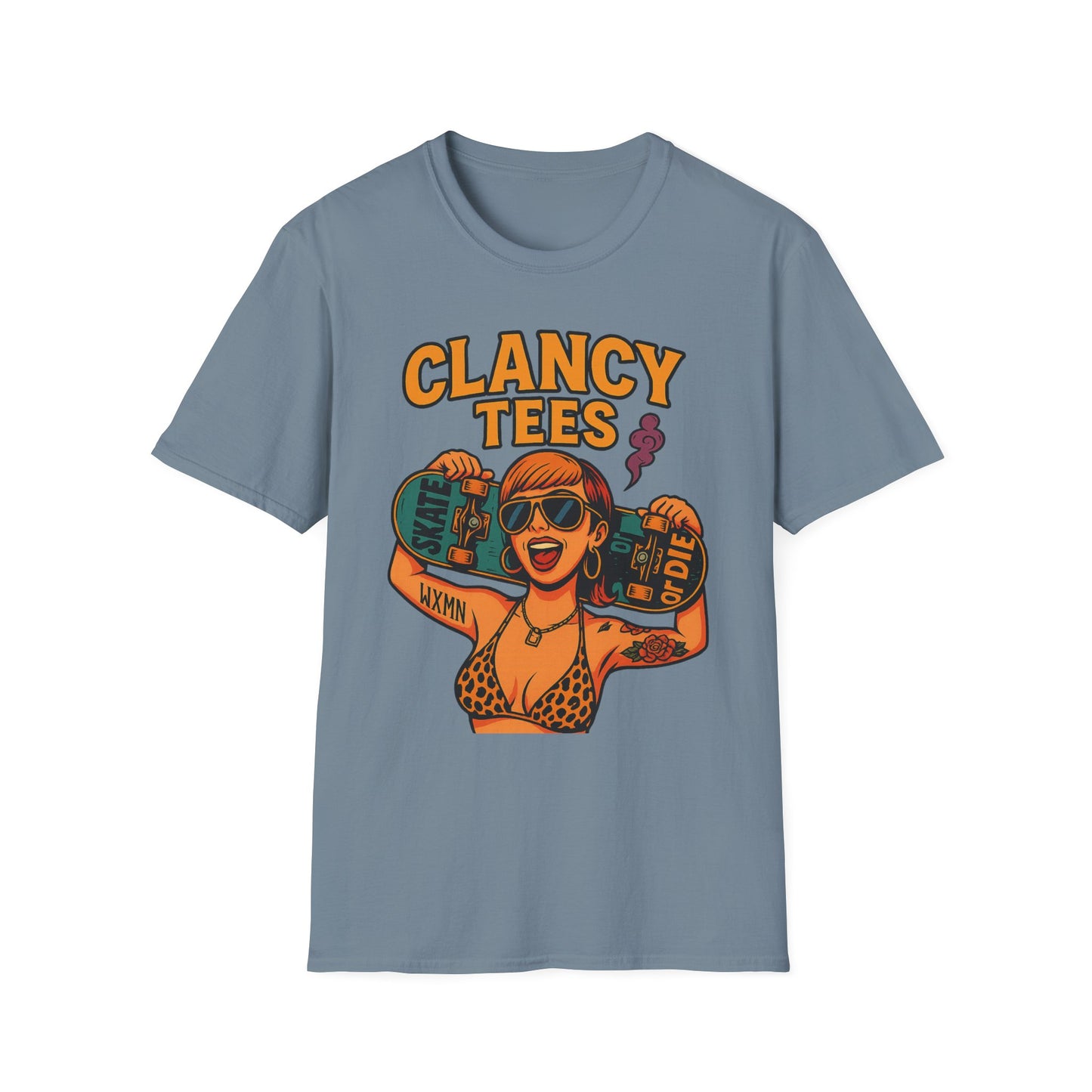 Trendy Graphic Tee, Vintage Skateboarding Shirt, Casual Summer Top, Perfect for Skate Enthusiasts, Streetwear Wardrobe