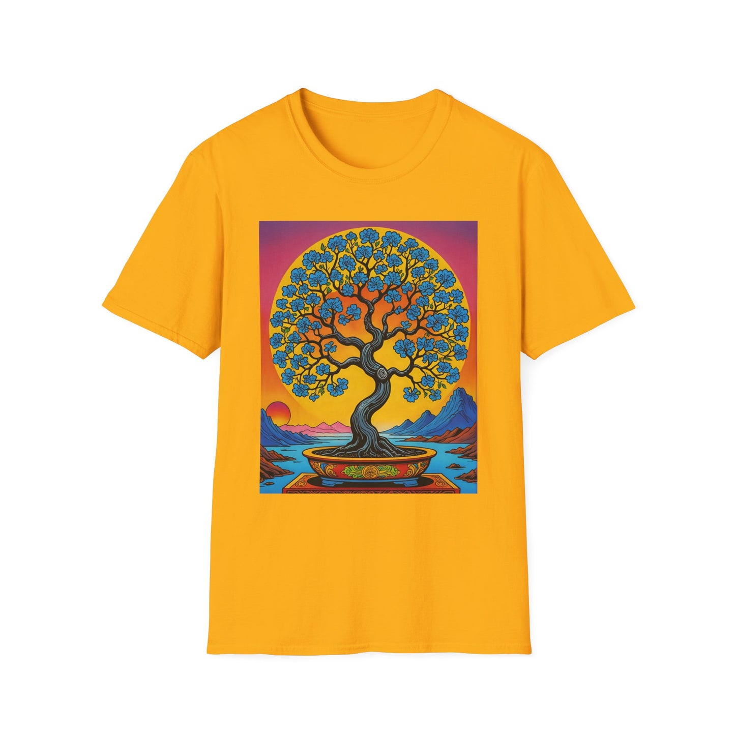 Spiritual Tree Graphic T-Shirt | Unisex Softstyle Tee | Nature Lover Gift | Bohemian Apparel | Yoga Shirt | Eco-Friendly Clothing | Art Tee
