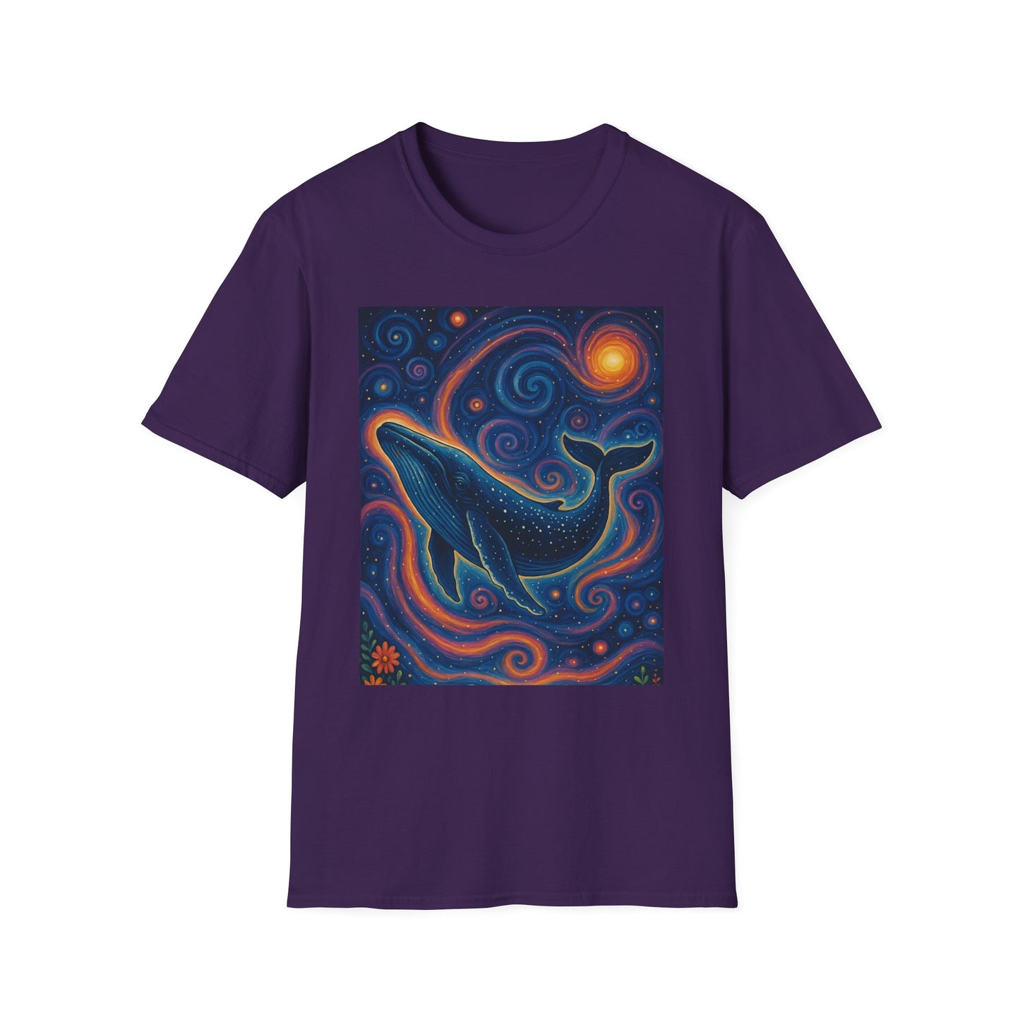 Cosmic Whale T-Shirt – Surreal Space Ocean Graphic Tee – Spiritual Whale Shirt Gift for Dreamers, Stargazers, Nature Nerds & Trippy Art Collectors
