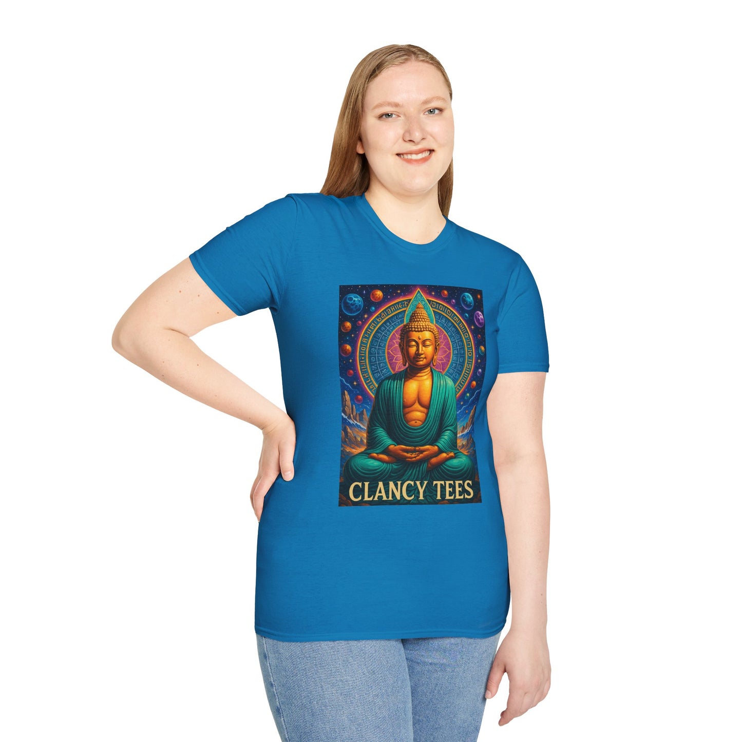 Trippy Buddha Meditation T-Shirt – Psychedelic Spiritual Shirt for Zen Seekers, Yoga Lovers, Gift for Mindful Friends, Cosmic Energy Tee