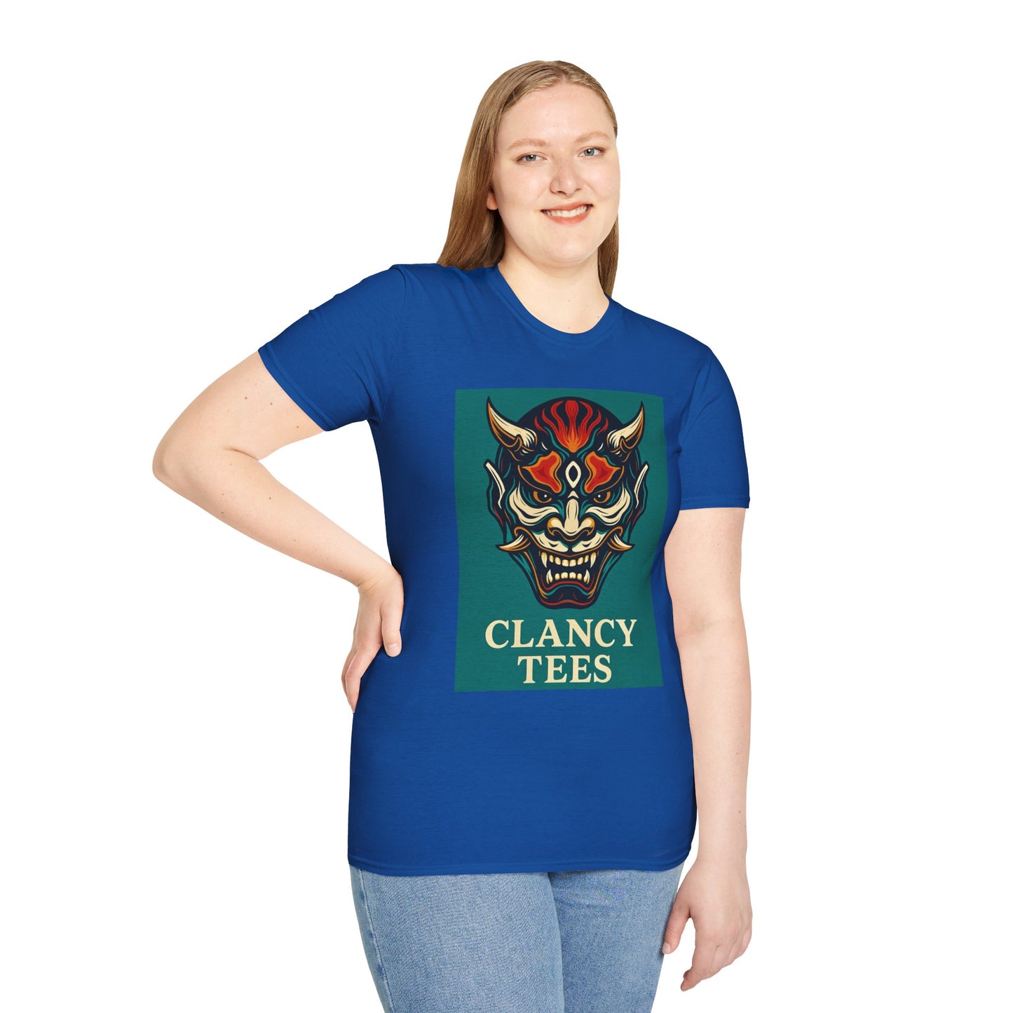 Graphic T-Shirt with Unique Demon Design, Unisex Tee, Casual Wear, Gift for Fans, Halloween Apparel, Streetwear