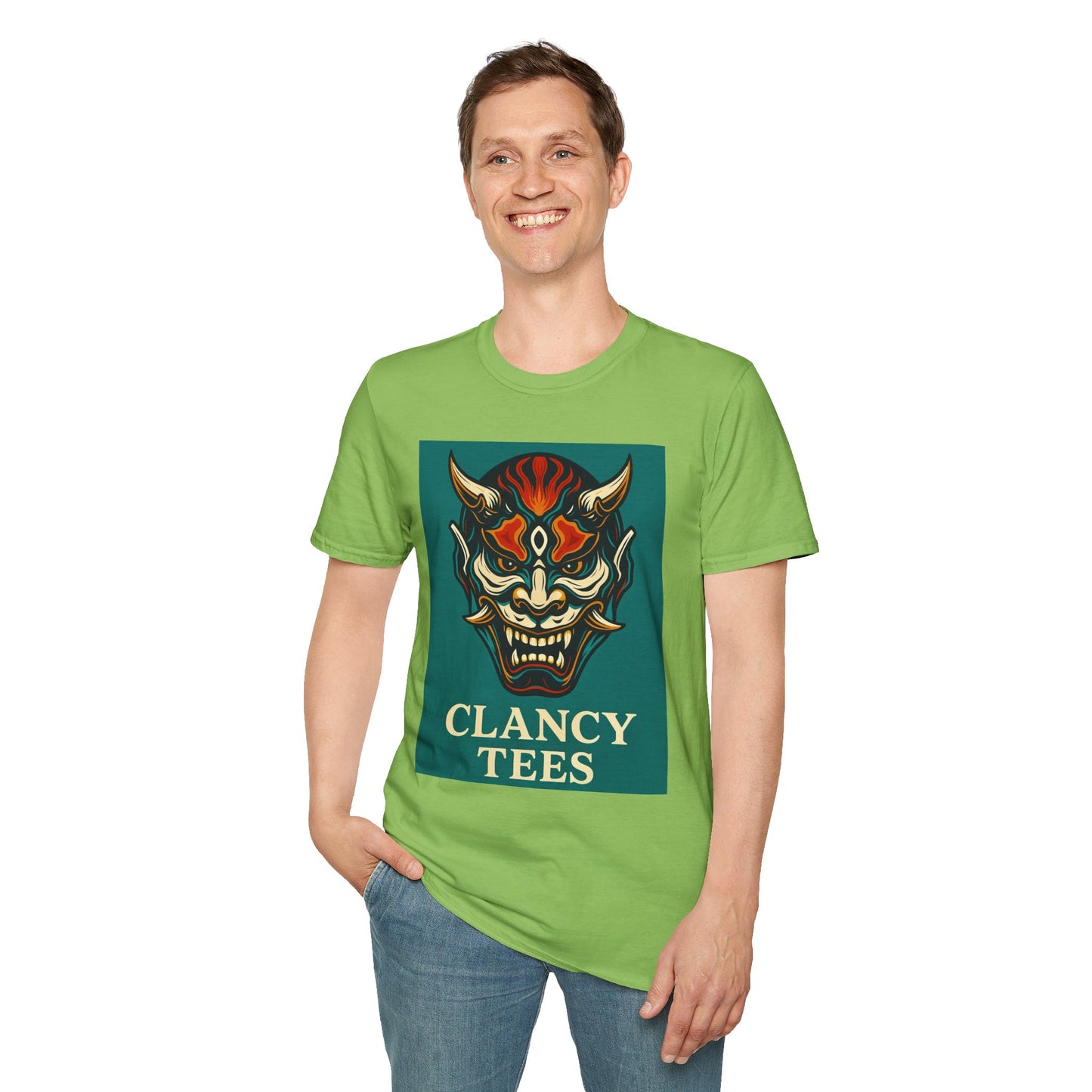 Graphic T-Shirt with Unique Demon Design, Unisex Tee, Casual Wear, Gift for Fans, Halloween Apparel, Streetwear