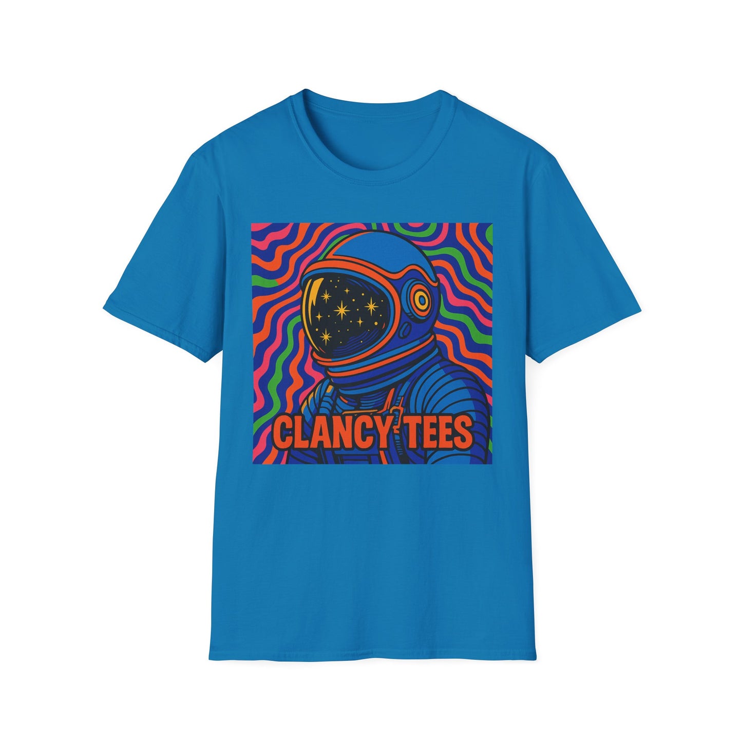 Cosmic Astronaut T-Shirt - Unisex Softstyle Tee, Space Lover Gift, Retro Vibes, Festival Wear, Graphic Tee