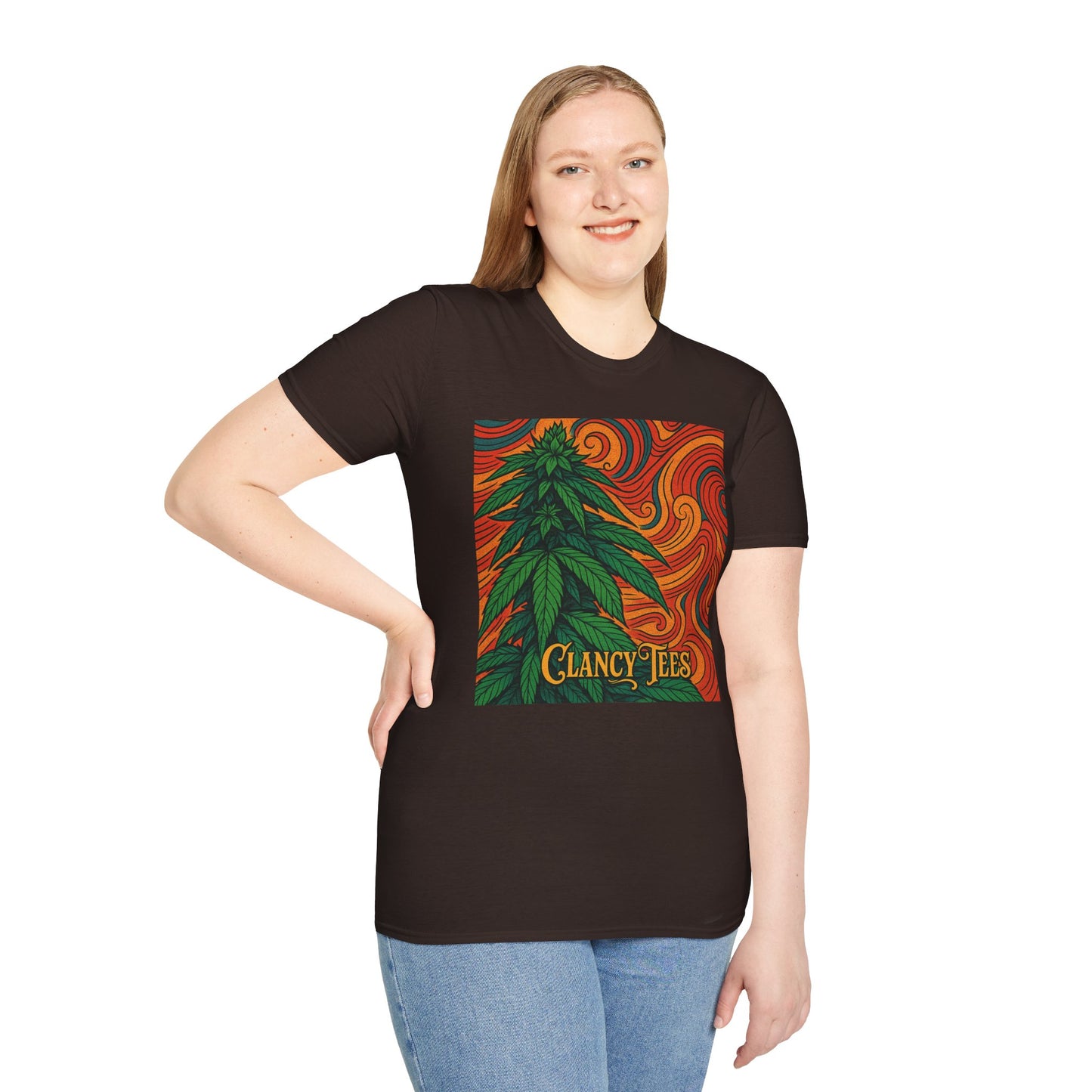 Artistic Cannabis Unisex T-Shirt | Chill Vibes | Eco-Friendly Tee | Gift for Smokers | Festival Wear | Casual Style