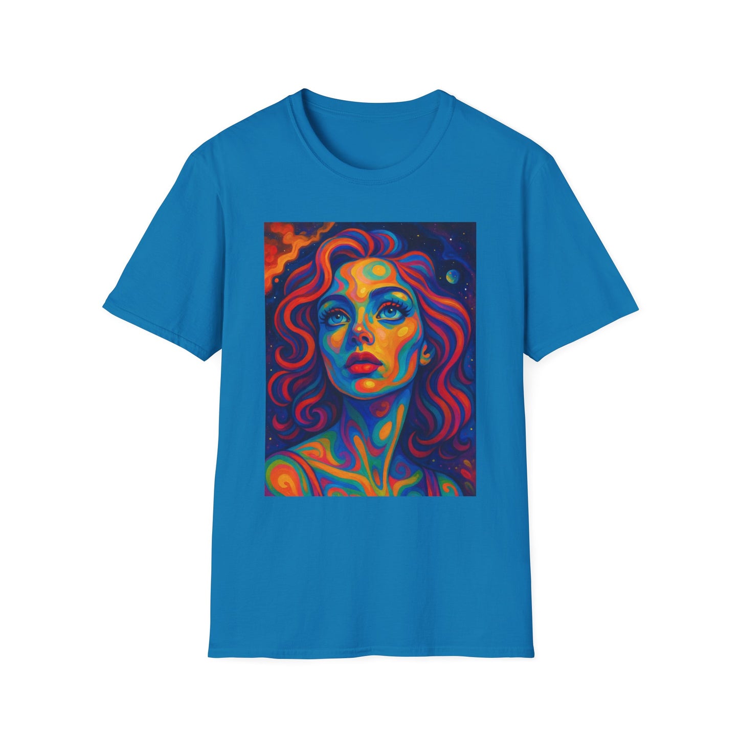 Psychedelic Woman Face Shirt | Trippy Pop Art T-Shirt | Colorful Surreal Portrait Tee | Gift for Art Lovers