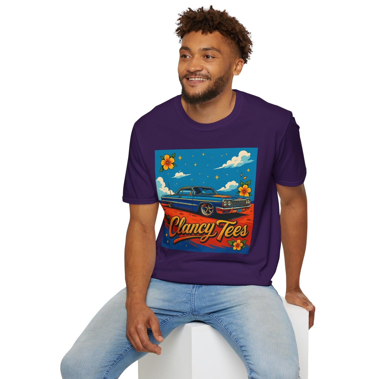 Lowrider Car Retro Shirt – Chicano Style Graphic Tee – Gift for Classic Car Lovers, Vintage Culture Fans, and Custom Car Aesthetic Addicts