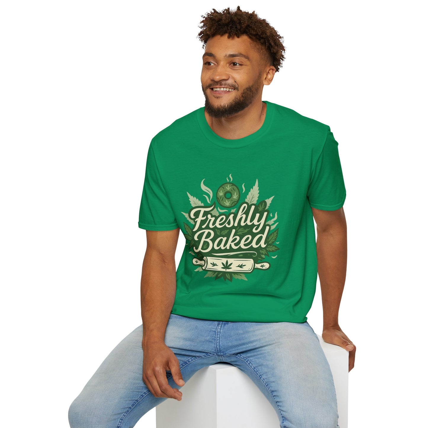 Freshly Baked T-Shirt, Unisex Graphic Tee for Cooks, Foodies, Parties, 420 Celebrations, Unique Gift Idea