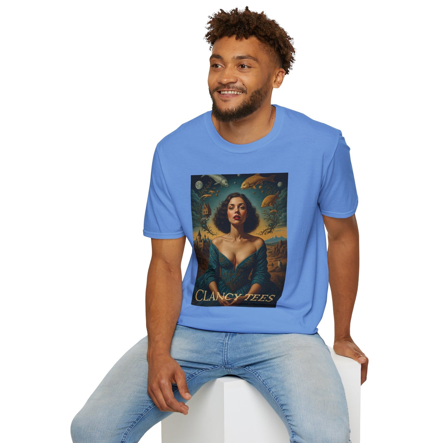 Surreal Renaissance Fantasy T-Shirt – Vintage Style Art Tee, Trippy Baroque Shirt, Gift for Art Lovers, Dreamy Historical Aesthetic Graphic