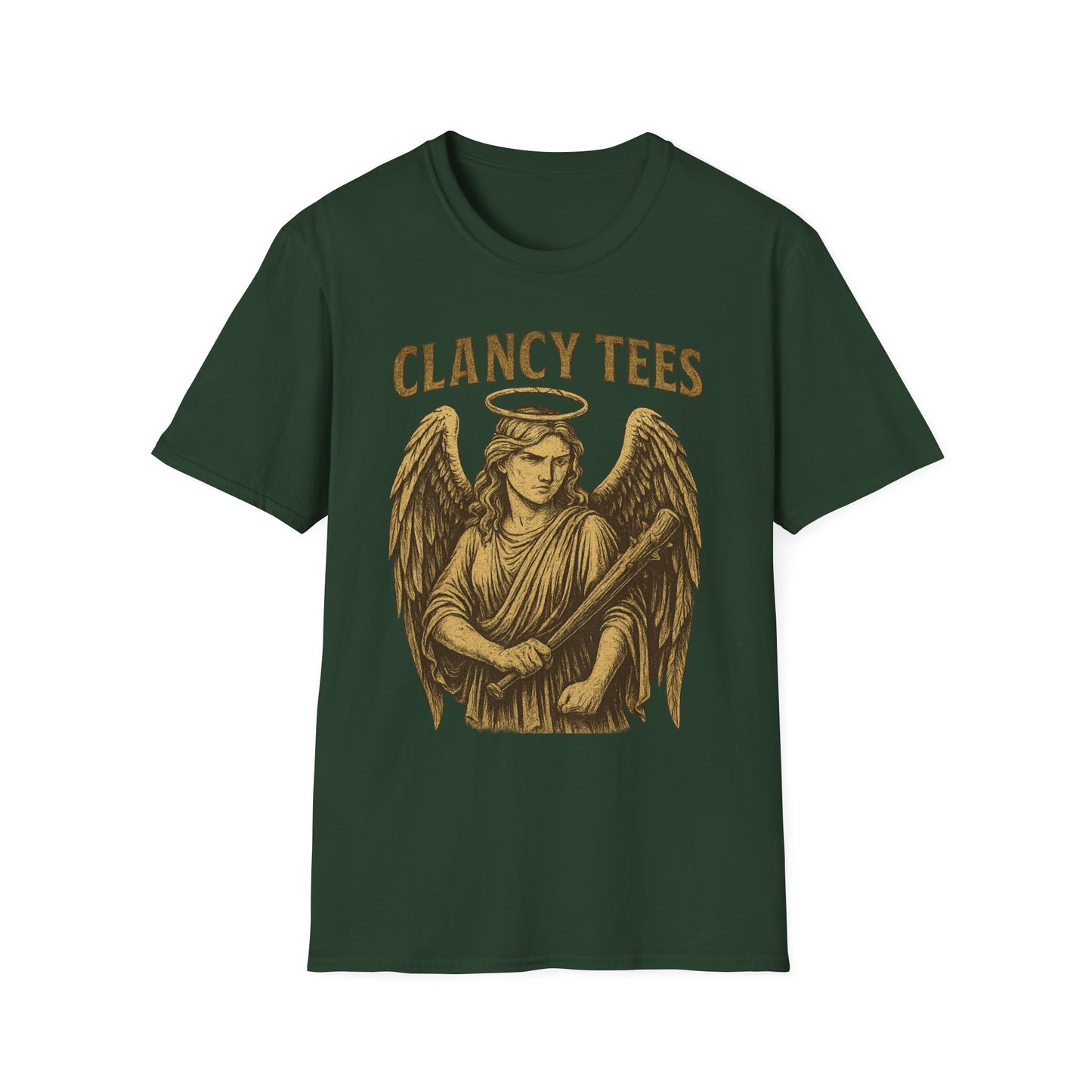 Warrior Angel T-Shirt Gothic Archangel Graphic Tee Dark Fantasy Shirt Gift for Metal Fans Gift for Angel Lovers Celestial Warrior Artwork