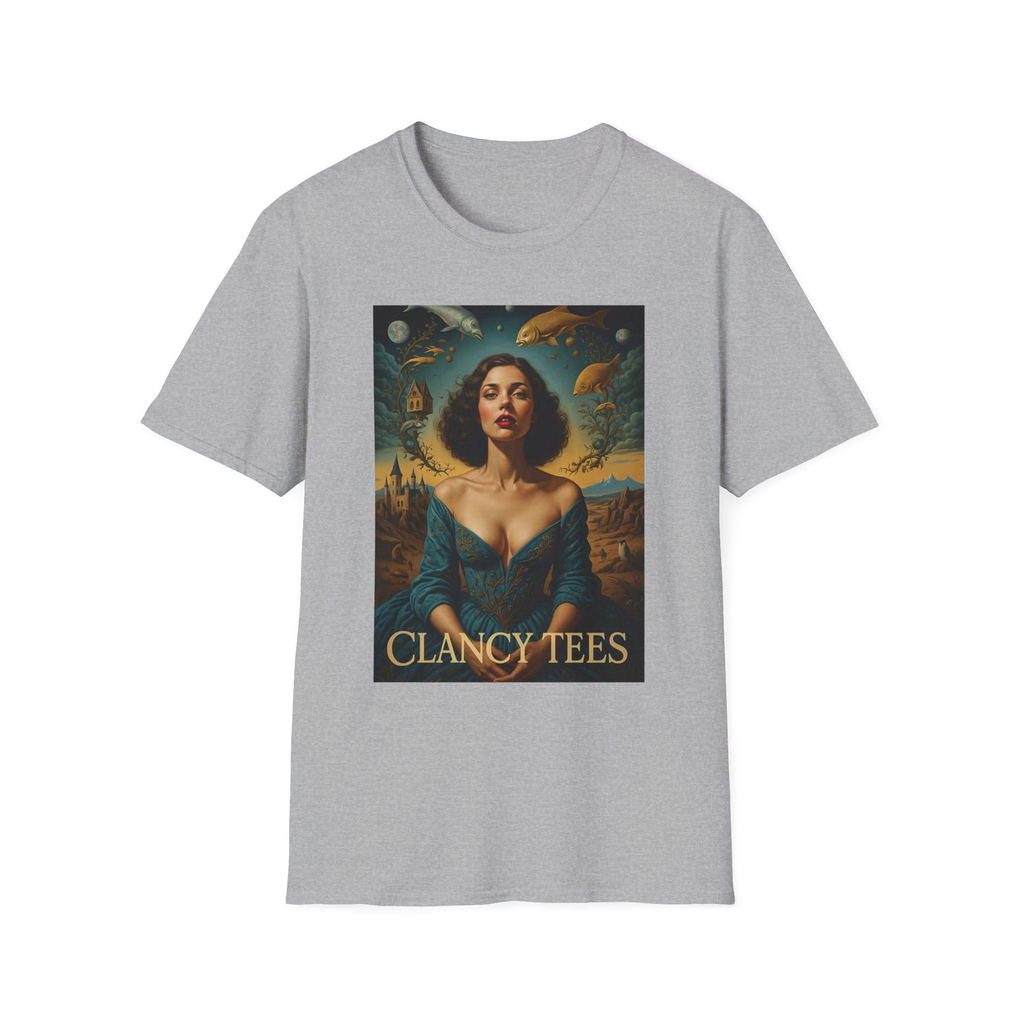 Surreal Renaissance Fantasy T-Shirt – Vintage Style Art Tee, Trippy Baroque Shirt, Gift for Art Lovers, Dreamy Historical Aesthetic Graphic