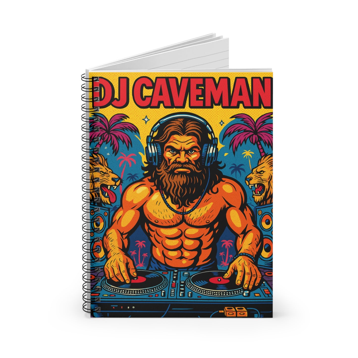 DJ Caveman Spirited Ruled Notebook | Ideal for Music Lovers, Students, [...]