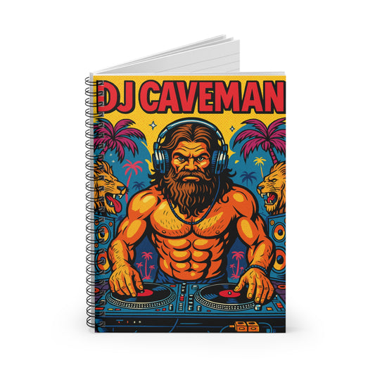 DJ Caveman Spirited Ruled Notebook | Ideal for Music Lovers, Students, [...]